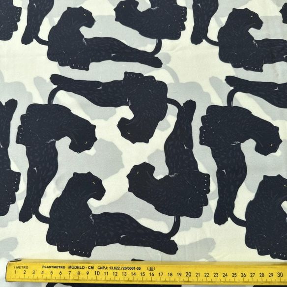 Tecido Crepe de Chine Estampado Animal Flow • Conexão Tecidos