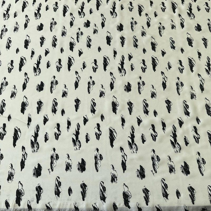 Tecido Crepe de Chine Estampado Cloud Daslu • Conexão Tecidos