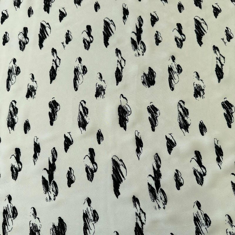 Tecido Crepe de Chine Estampado Cloud Daslu • Conexão Tecidos