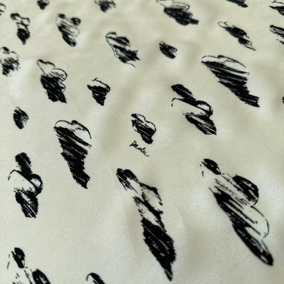 Tecido Crepe de Chine Estampado Cloud Daslu • Conexão Tecidos