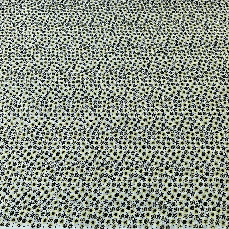 Tecido Crepe de Chine Estampado Mini Floral Garden • Conexão Tecidos