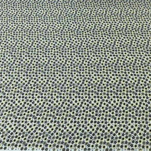 Tecido Crepe de Chine Estampado Mini Floral Garden • Conexão Tecidos