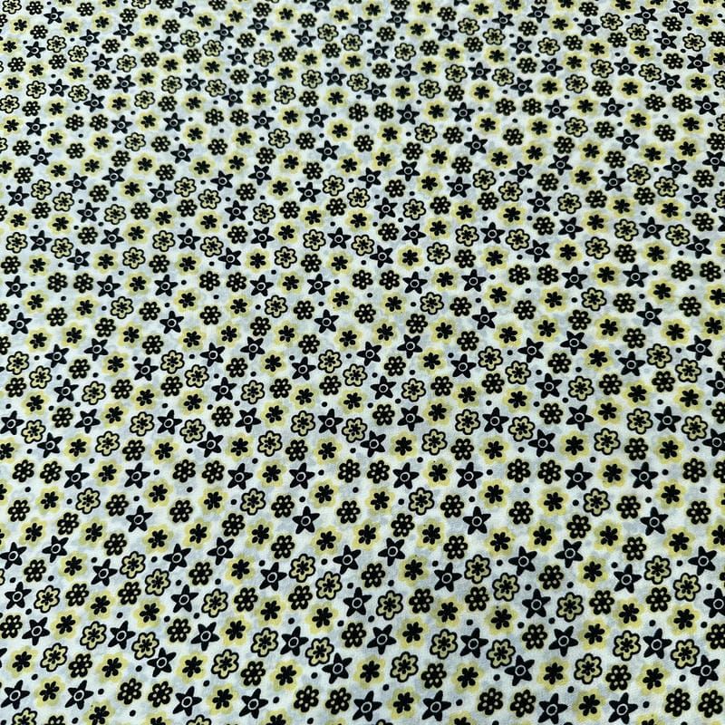 Tecido Crepe de Chine Estampado Mini Floral Garden • Conexão Tecidos