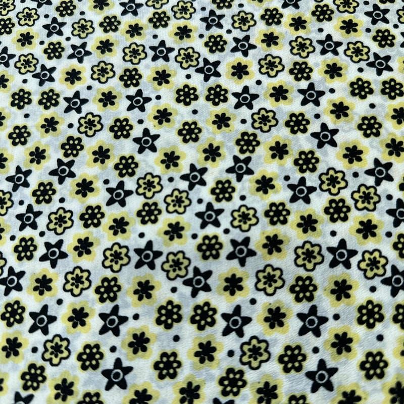 Tecido Crepe de Chine Estampado Mini Floral Garden • Conexão Tecidos