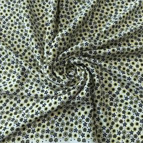 Tecido Crepe de Chine Estampado Mini Floral Garden • Conexão Tecidos