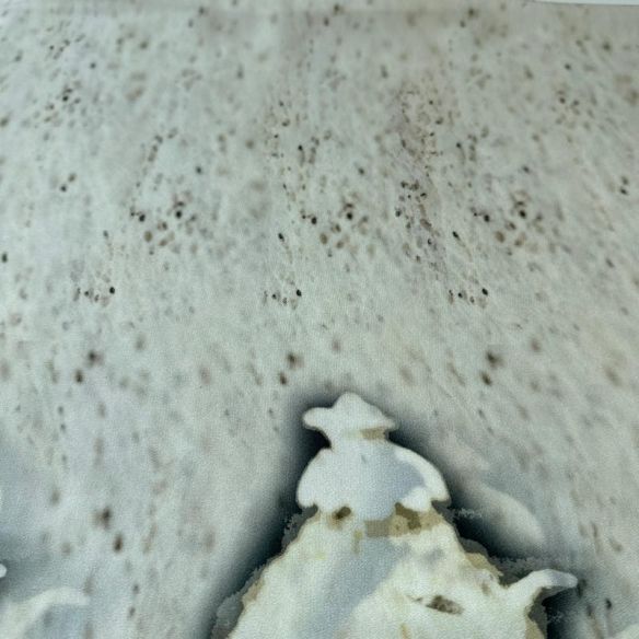 Tecido Crepe de Chine Estampado Art Figure Mono • Conexão Tecidos