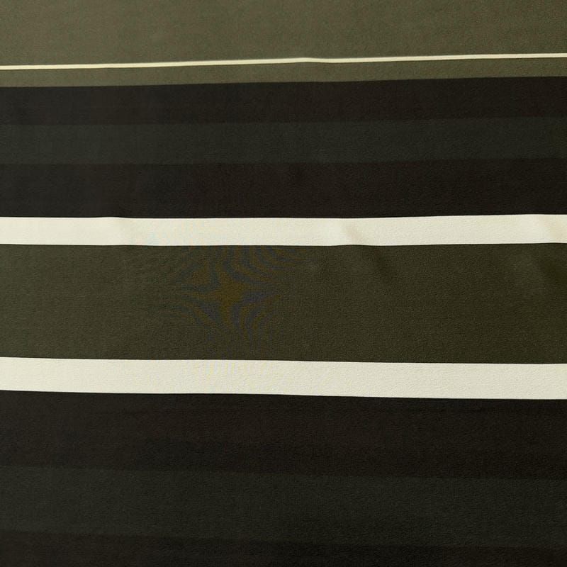 Tecido Crepe de Chine Estampado Green Lines • Conexão Tecidos