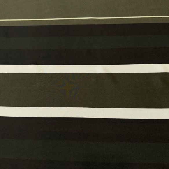 Tecido Crepe de Chine Estampado Green Lines • Conexão Tecidos