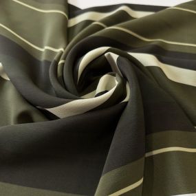 Tecido Crepe de Chine Estampado Green Lines • Conexão Tecidos 2