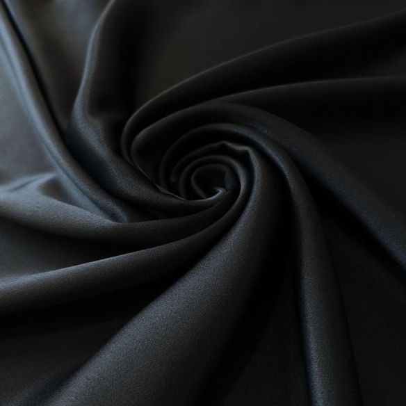Tecido Crepe Patou Preto • Conexão Tecidos