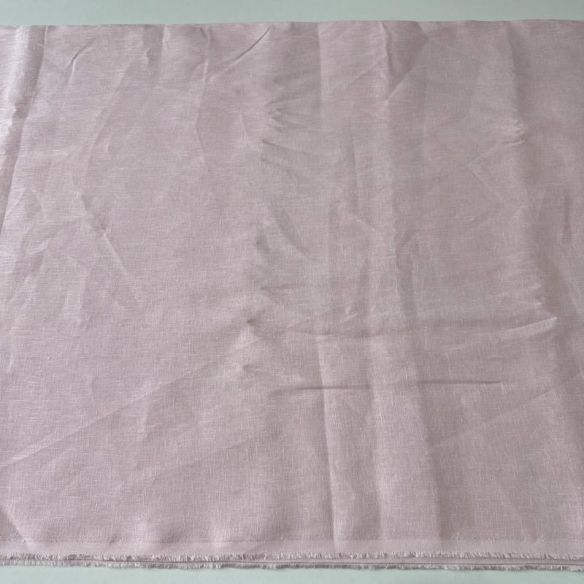 Tecido Linho Puro Liso Rosa Bebê • Conexão Tecidos