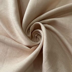 Tecido Linho Puro Liso Salmão Bebê • Conexão Tecidos