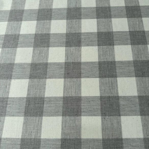 Tecido Cambraia De Algodão Xadrez Cinza Claro • Conexão Tecidos