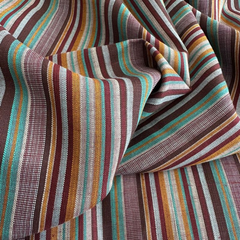 Tecido Linho Puro Listrado Marrakesh • Conexão Tecidos