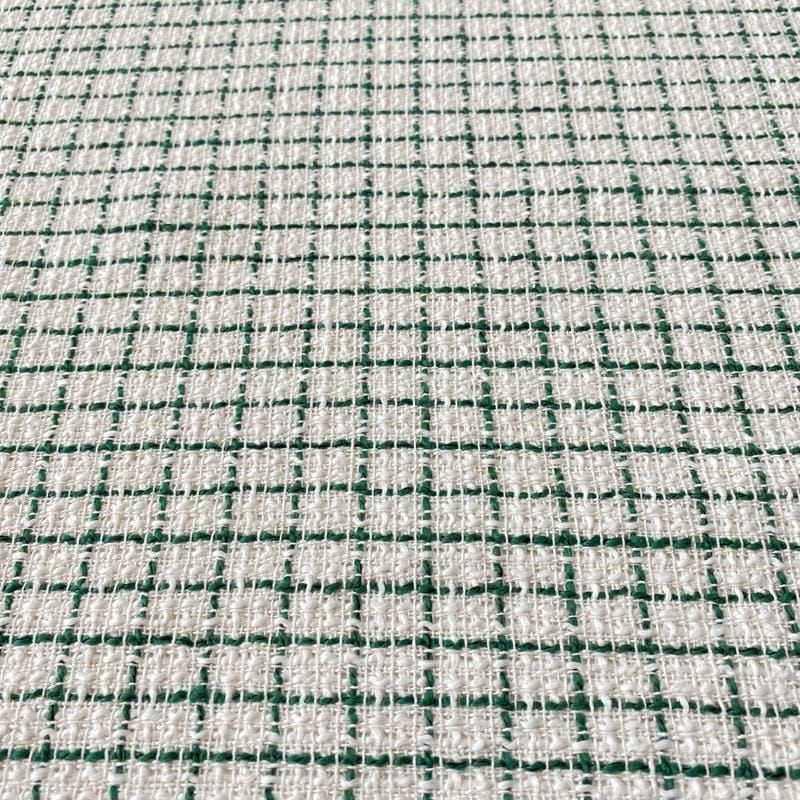 Tecido Tweed Grid Green • Conexão Tecidos