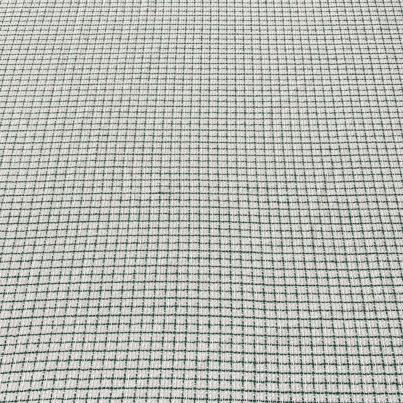 Tecido Tweed Grid Green • Conexão Tecidos