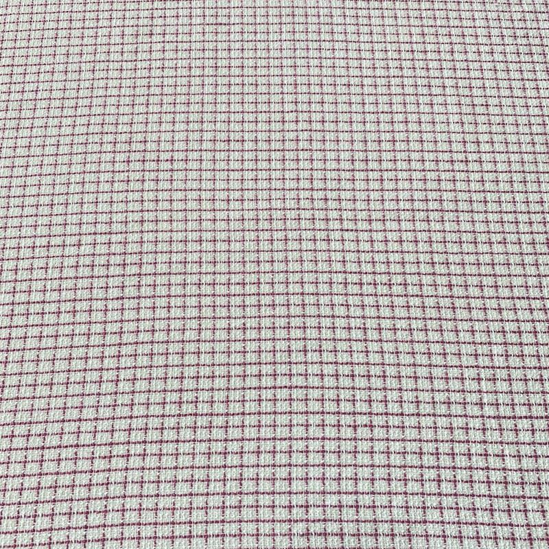 Tecido Tweed Grid Pink • Conexão Tecidos