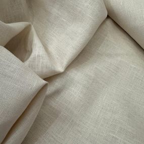 Tecido Linho Puro Liso Areia.