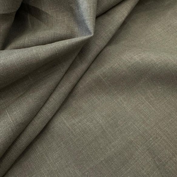 Tecido Linho Puro Liso Militar • Conexão Tecidos
