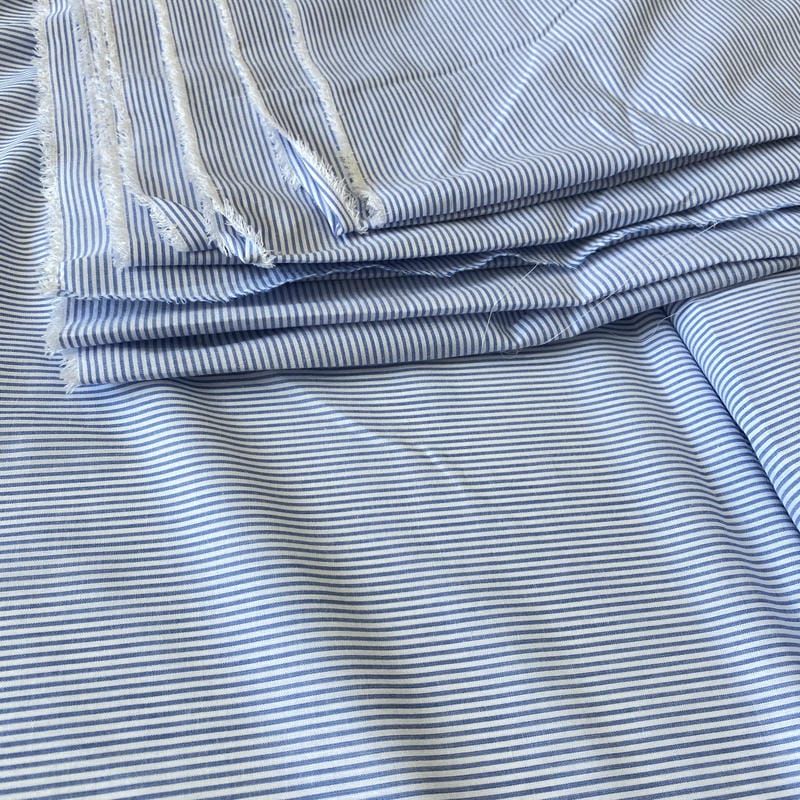 Tecido Tricoline Fio Tinto Azul Denim Light • Conexão Tecidos