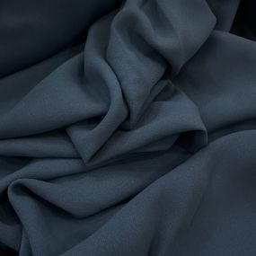 Tecido Crepe Patou Azul Chumbo • Conexão Tecidos