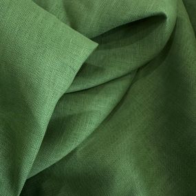 Tecido Linho Puro Liso Verde Azeitona • Conexão Tecidos