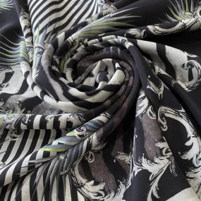 Tecido Crepe de Chine Estampado Baroque Premium • Conexão Tecidos 2