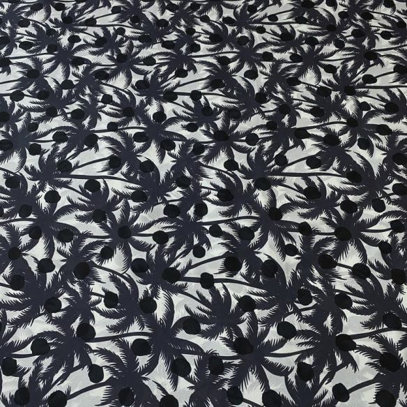 Tecido Crepe de Chine Estampado Palm Beach • Conexão Tecidos