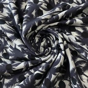 Tecido Crepe de Chine Estampado Palm Beach • Conexão Tecidos