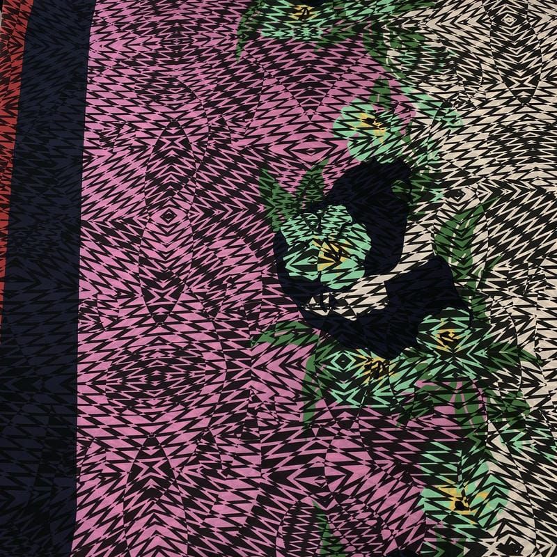 Tecido Crepe de Chine Estampado Abstract Fusion • Conexão Tecidos