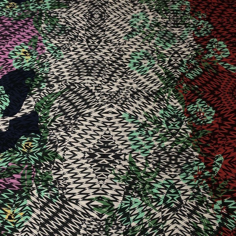Tecido Crepe de Chine Estampado Abstract Fusion • Conexão Tecidos