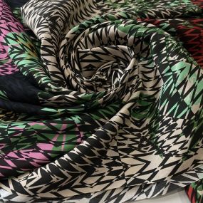 Tecido Crepe de Chine Estampado Abstract Fusion • Conexão Tecidos 2