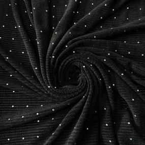 Tecido Malha Tricot Diamond Black • Conexão Tecidos