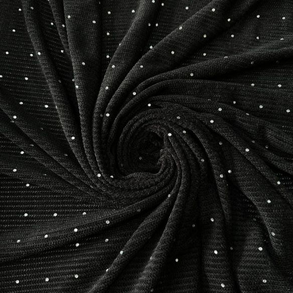 Tecido Malha Tricot Diamond Black • Conexão Tecidos