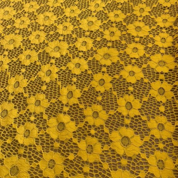 RENDA DE MALHA YELLOW • Conexão Tecidos