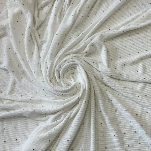 Tecido Malha Tricot Diamond White • Conexão Tecidos