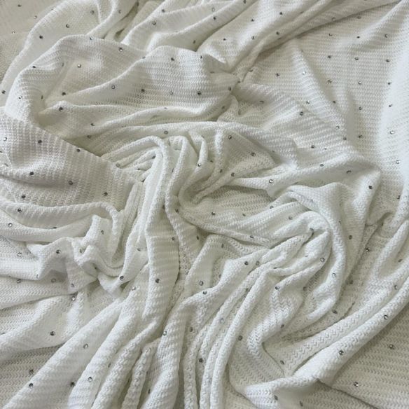 Tecido Malha Tricot Diamond White • Conexão Tecidos