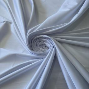 Tecido Tricoline Liso Acetinado Com Elastano Branco • Conexão Tecidos