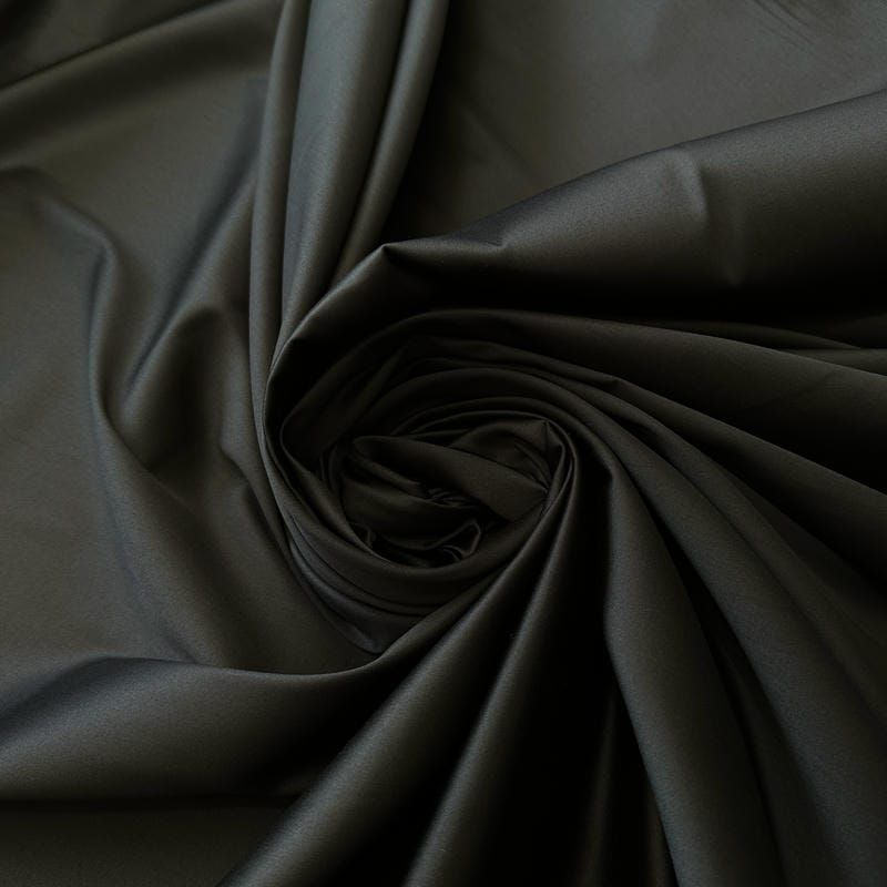 Tecido Tricoline Liso Acetinado Com Elastano Preto • Conexão Tecidos