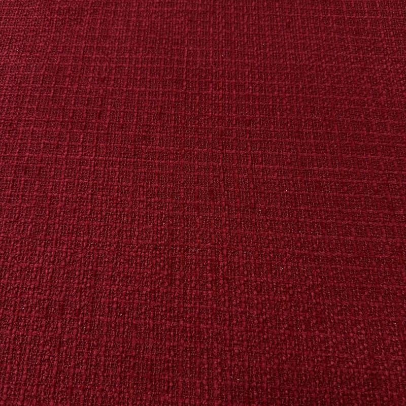 Tecido Tecido Coenizado Tweed Vermelho Bordô.