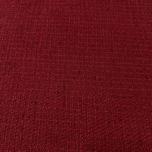 Tecido Tecido Coenizado Tweed Vermelho Bordô.