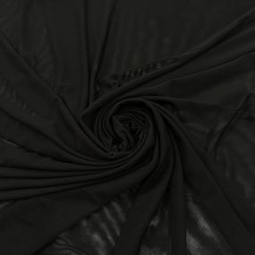 Tecido Tule De Malha Liso Preto