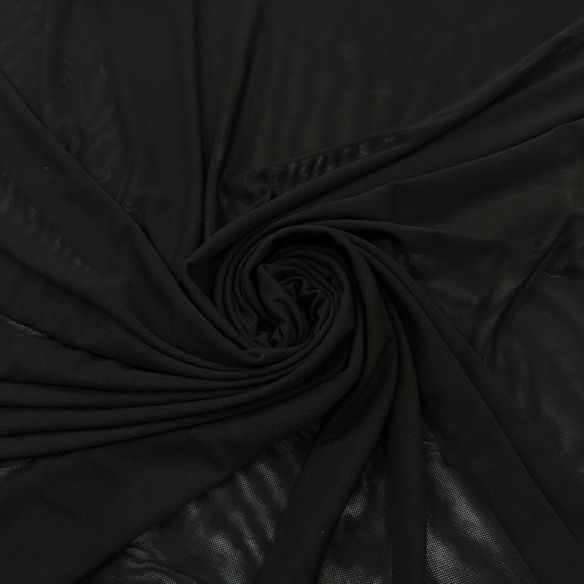 Tecido Tule De Malha Liso Preto • Conexão Tecidos