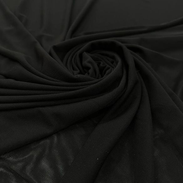 Tecido Tule De Malha Liso Preto • Conexão Tecidos