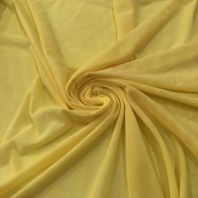 Tecido Tule De Malha Liso Amarelo Manteiga • Conexão Tecidos