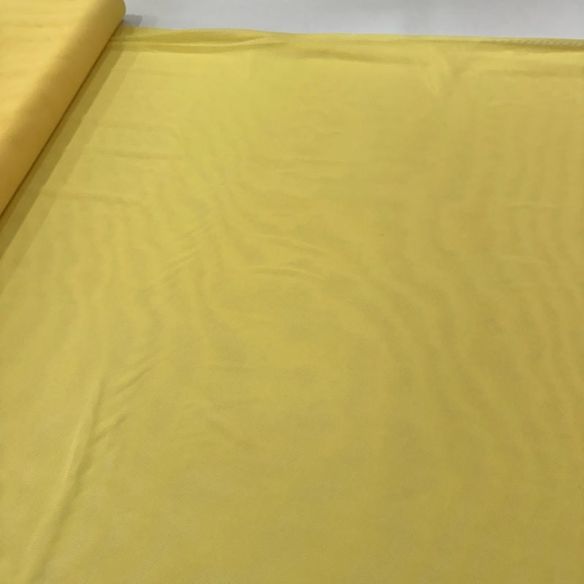 Tecido Tule De Malha Liso Amarelo Manteiga • Conexão Tecidos