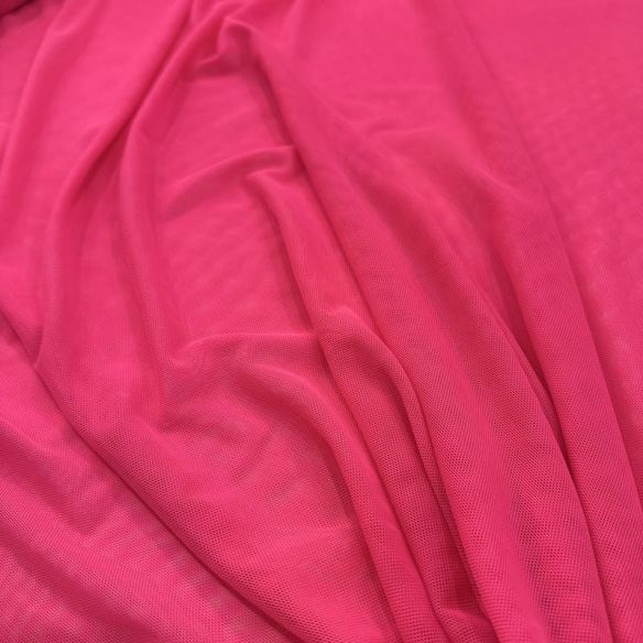 Tecido Tule De Malha Liso Rosa pink • Conexão Tecidos