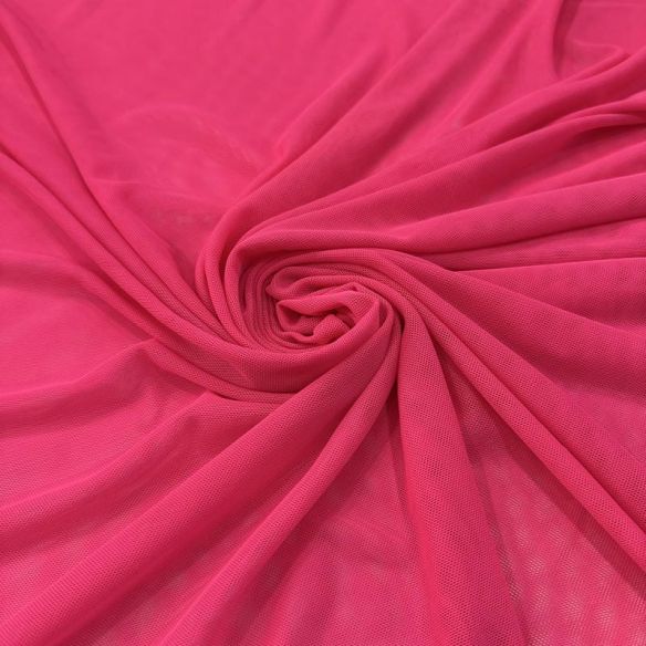Tecido Tule De Malha Liso Rosa pink • Conexão Tecidos