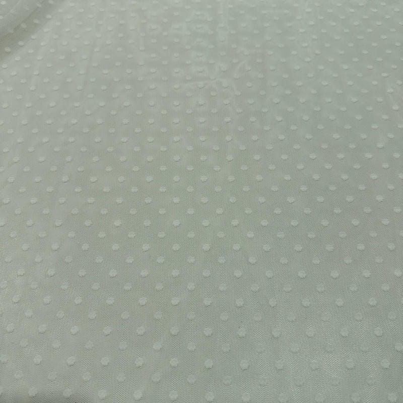 Tecido Tule De Malha Liso Poá Off White • Conexão Tecidos