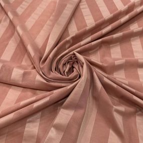 Tecido Tule De Malha Listrado Rosa Antigo • Conexão Tecidos
